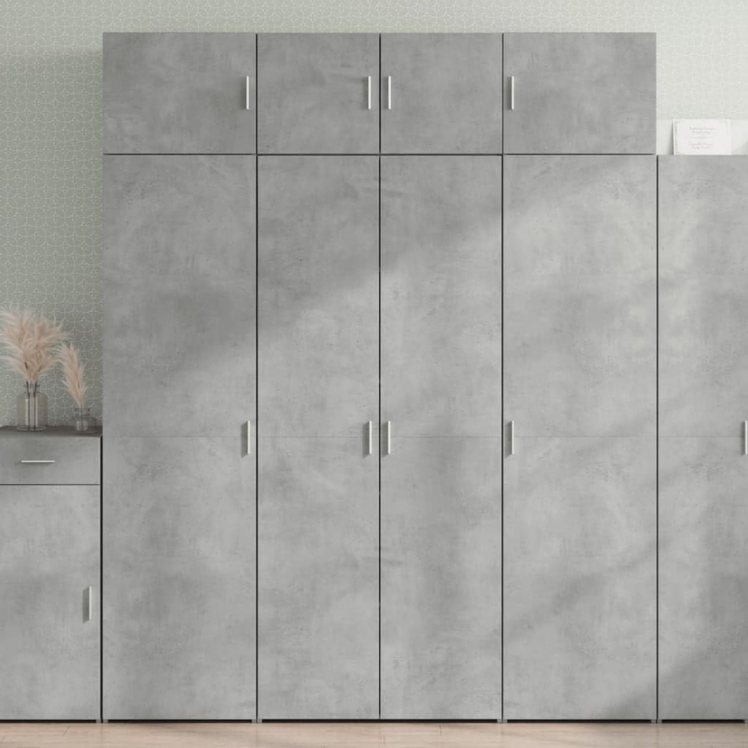 Mobile Casa Giardino portaoggetti Slim cm Ingegnerizzato 50 x 42.5 x 225 Bianco Legno