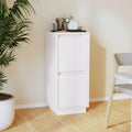 Credenza Casa Giardino cm Massello Pino 31.5 x 34 x 75 Bianco Legno