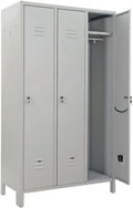Armadio eacommerce Spogliatoio 3 Posti RAL 7035 Spogliatoio 3 Posti Metallo cm 100 x 35 x 180H Grigio