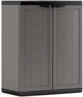 Armadio Keter Jolly Basso 1 Ripiano Regolabile cm 68 x 39 x 85H Grigio Nero